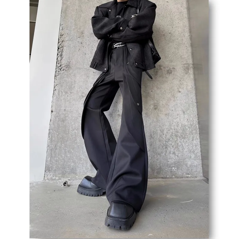CORNILOT Casual Pants Unisex Black-3
