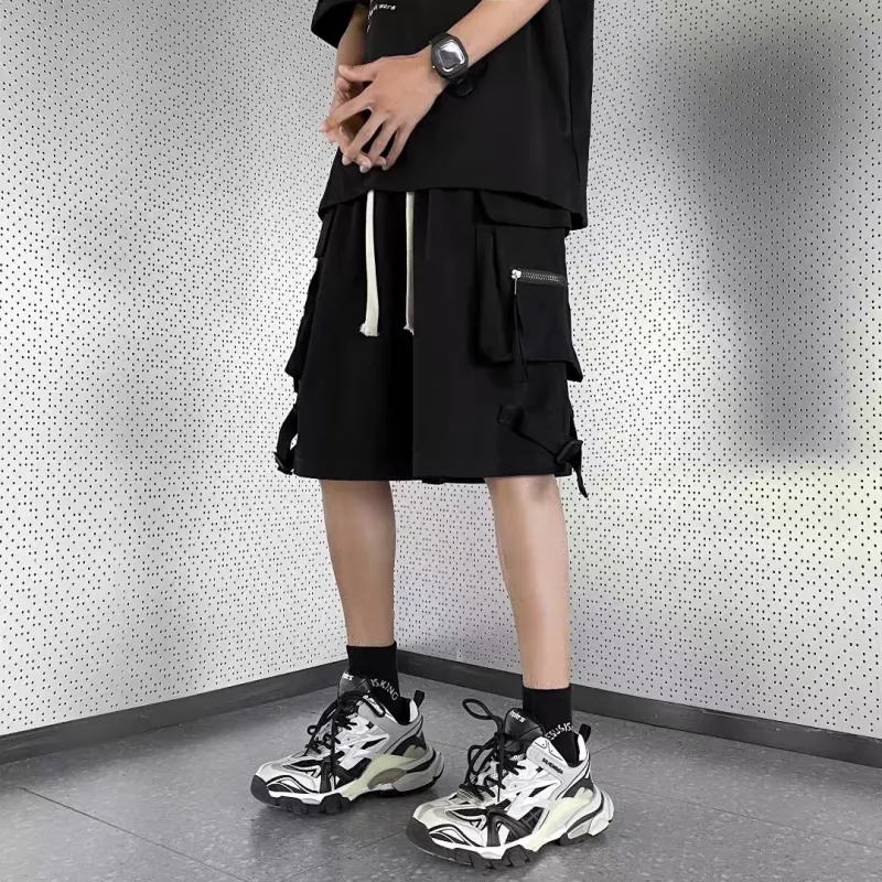 CORNILOT Casual Shorts Unisex Phantom Black-4