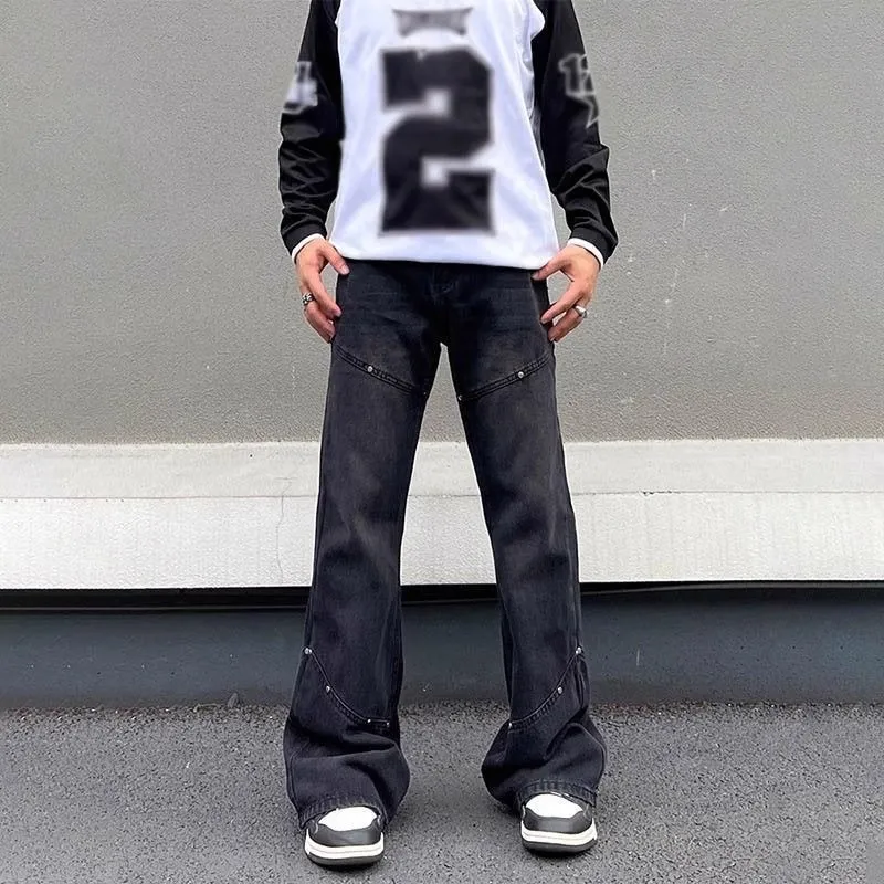CORNILOT Jeans Unisex Black Gray-5