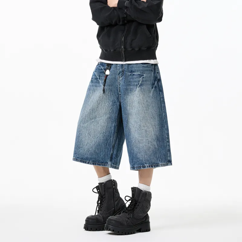 CORNILOT Denim Shorts Unisex Blue-6