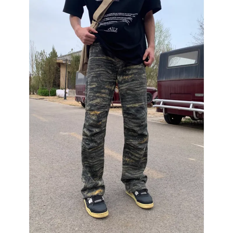 CORNILOT Jeans Unisex Deep Space Camouflage-4