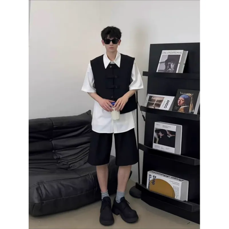 CORNILOT Casual Shorts Unisex Phantom Black-4