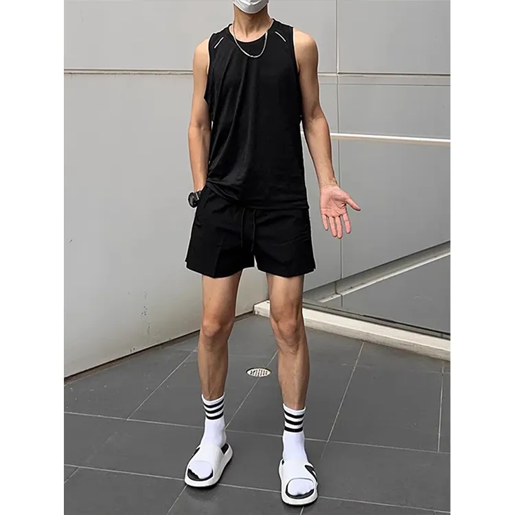 CORNILOT Casual Shorts Unisex Phantom Black-7