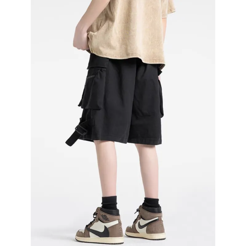 CORNILOT Casual Shorts Unisex Phantom Black-2