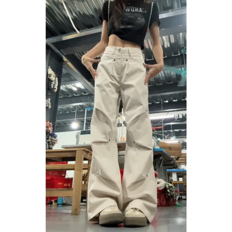 CORNILOT Casual Pants Unisex Apricot-3