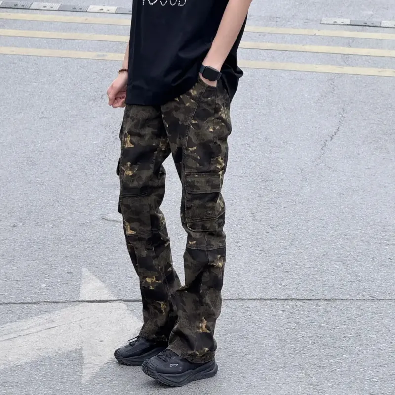 CORNILOT Cargo Pants Unisex Camouflage-3
