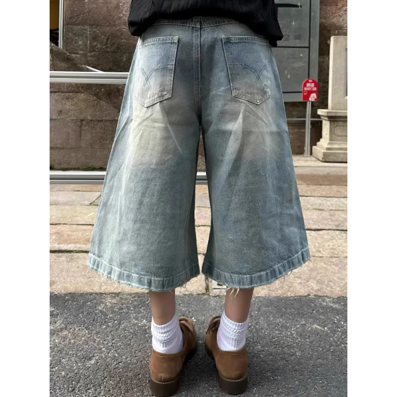 CORNILOT Denim Shorts Unisex Blue-4