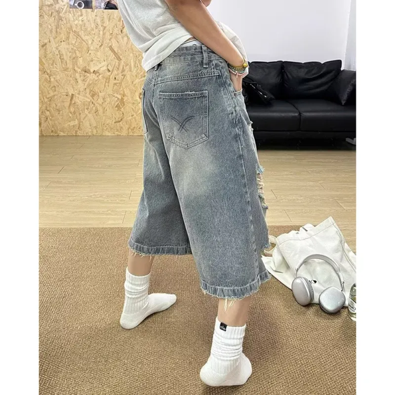 CORNILOT Denim Shorts Unisex Blue-3
