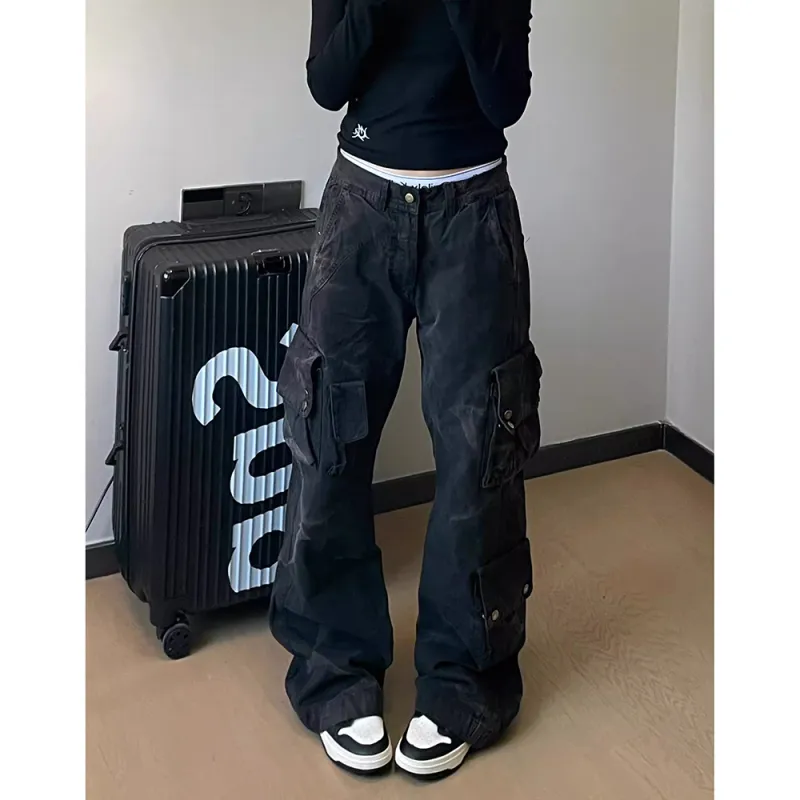 CORNILOT Cargo Pants Unisex Black-3