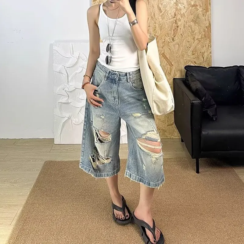 CORNILOT Denim Shorts Unisex Blue-2