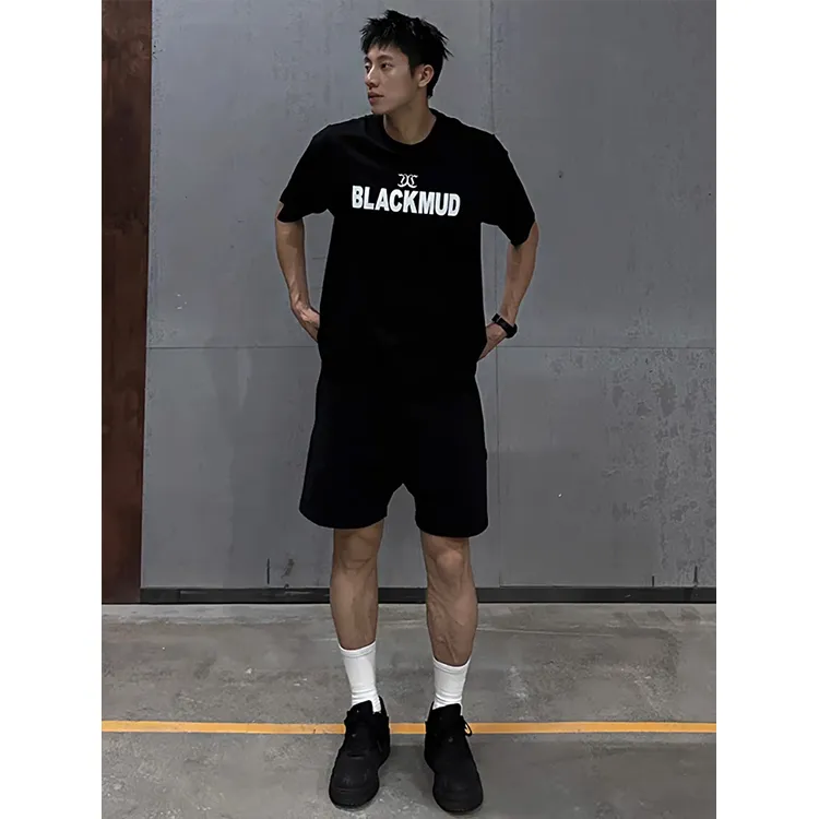 CORNILOT Casual Shorts Unisex Phantom Black-6