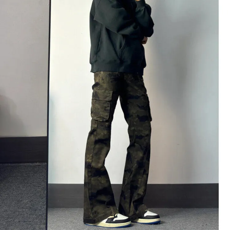 CORNILOT Cargo Pants Unisex Camouflage-4