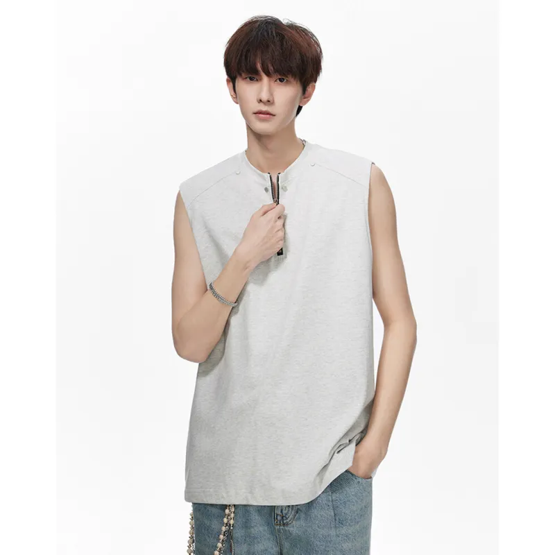 WELTER EXPERIMENT Fashion Minimalist Style Tank Top Unisex-3