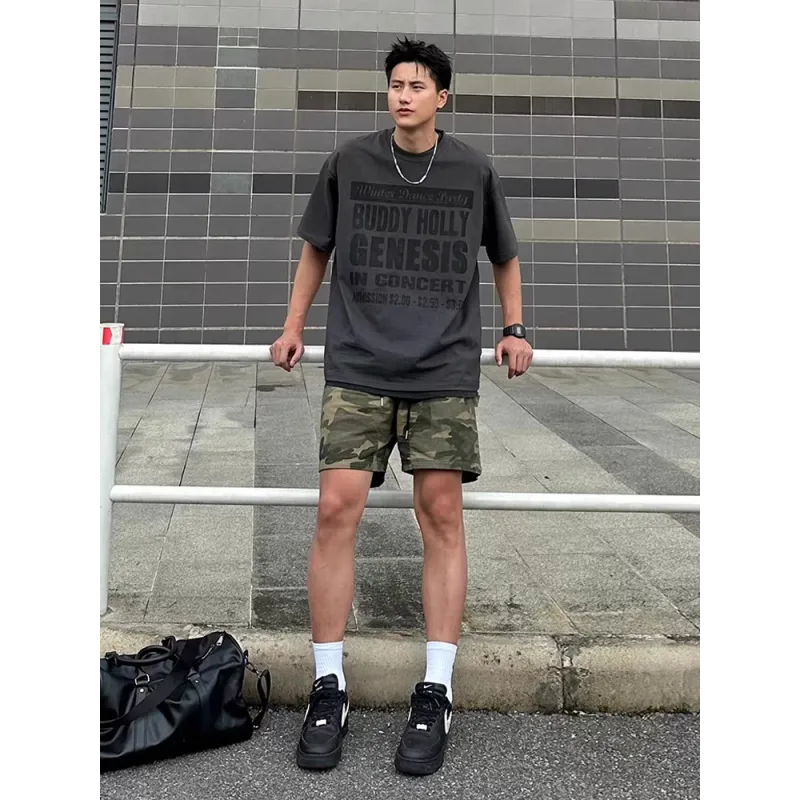 CORNILOT Denim Shorts Unisex Premium Camouflage-1