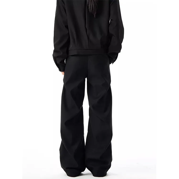 CORNILOT Casual Pants Unisex Black-1