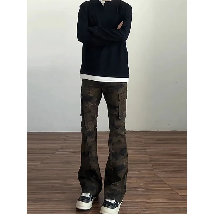 CORNILOT Cargo Pants Unisex Camouflage-2
