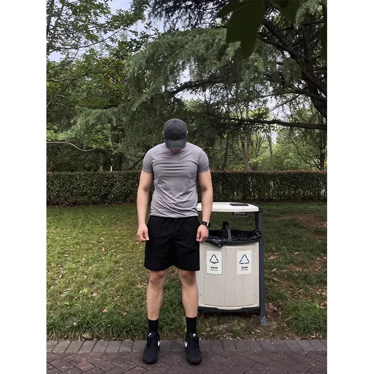 CORNILOT Casual Shorts Unisex Phantom Black-3