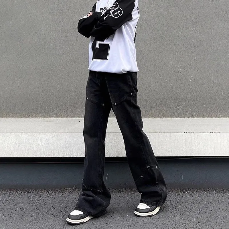 CORNILOT Jeans Unisex Black Gray-4