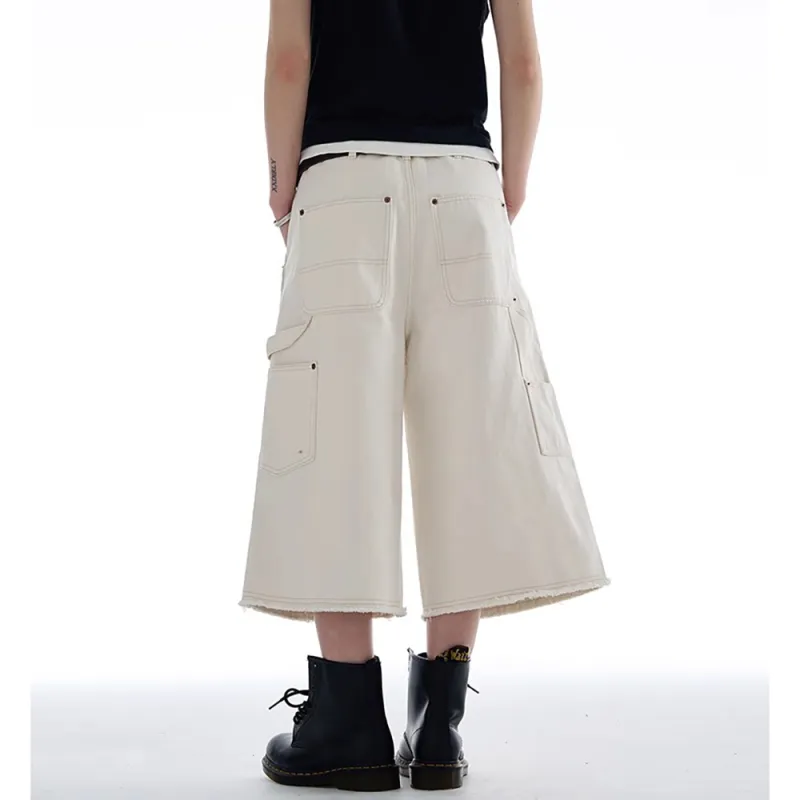 CORNILOT Casual Shorts Unisex White-1