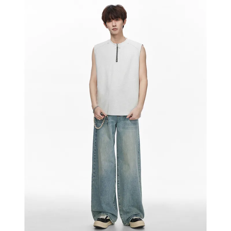 WELTER EXPERIMENT Fashion Minimalist Style Tank Top Unisex-5
