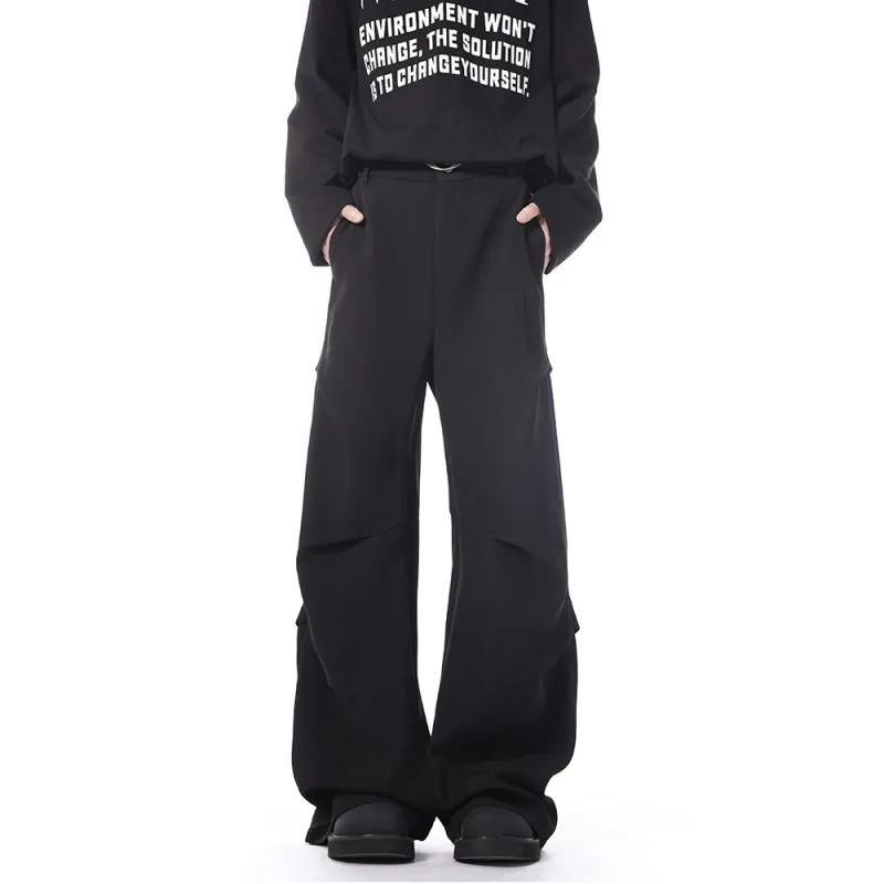 CORNILOT Casual Pants Unisex Black-4
