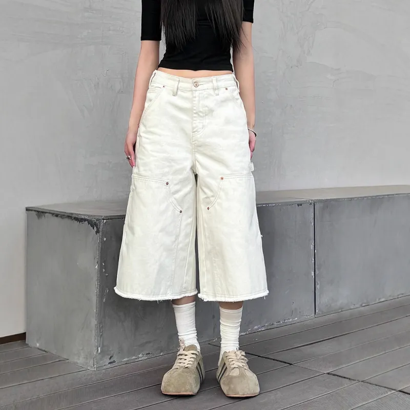 CORNILOT Casual Shorts Unisex White-1