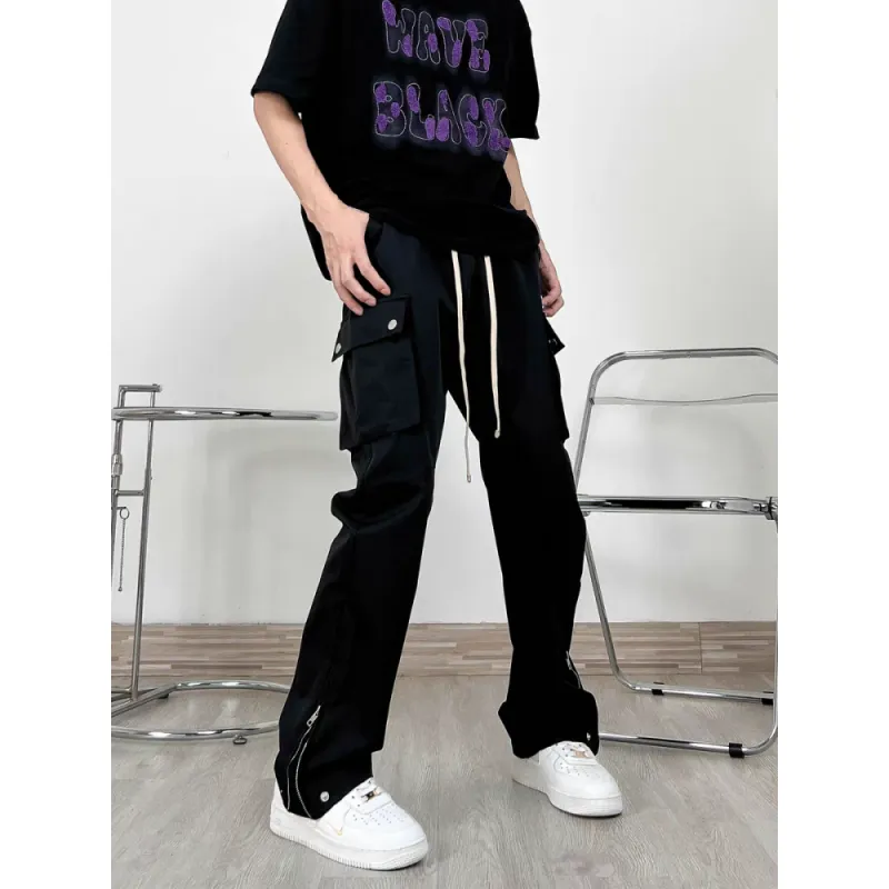 CORNILOT Casual Pants Unisex Black-2