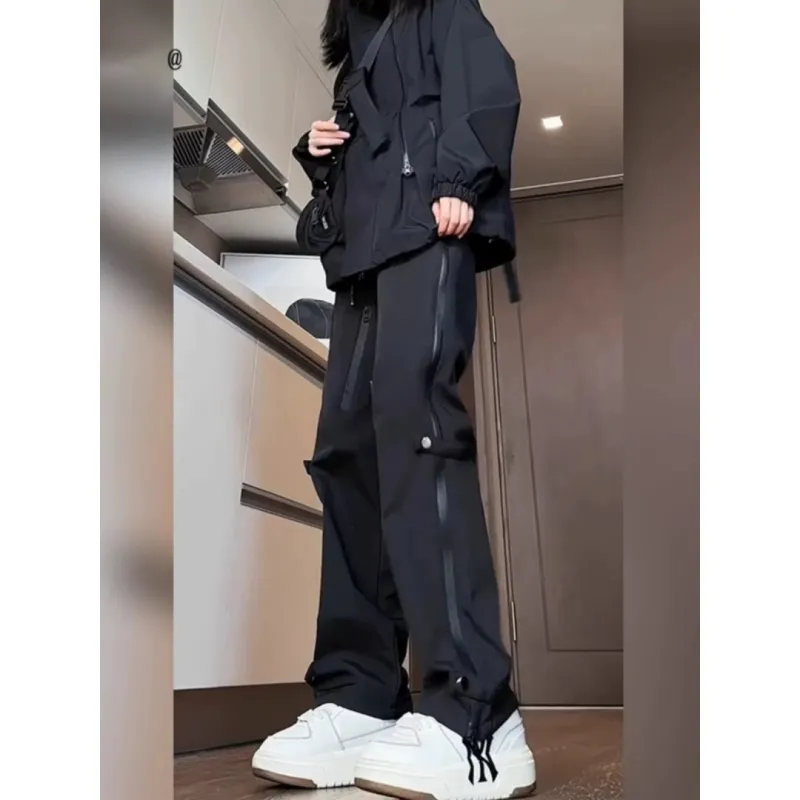 CORNILOT Casual Pants Unisex Black-5