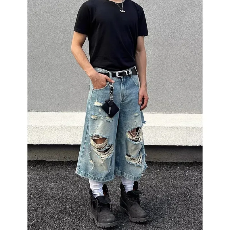 CORNILOT Denim Shorts Unisex Blue-3