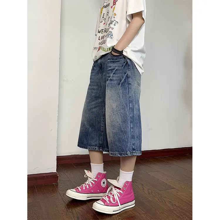 CORNILOT Denim Shorts Unisex Blue-2