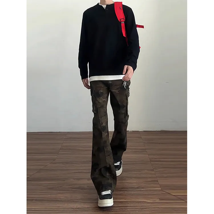 CORNILOT Cargo Pants Unisex Camouflage-3