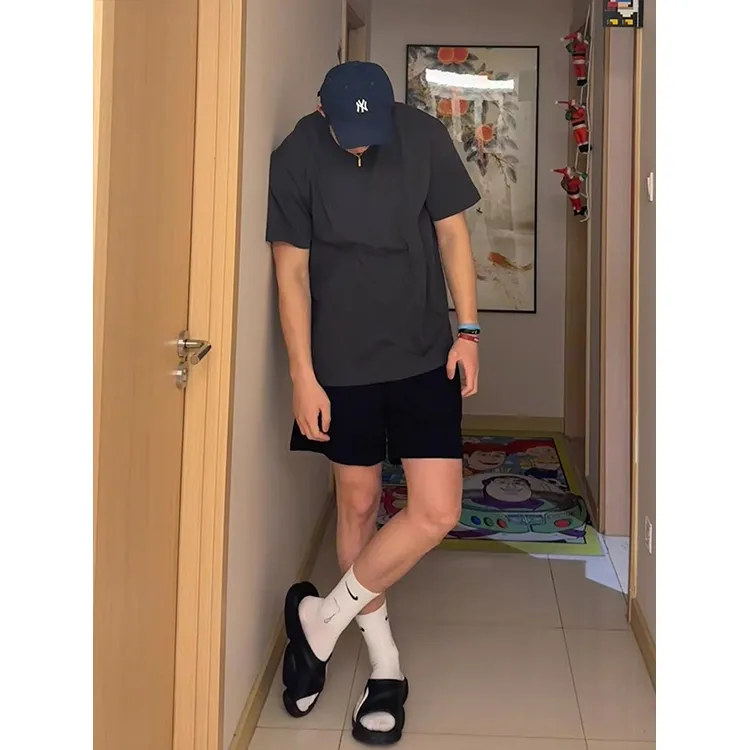 CORNILOT Casual Shorts Unisex Phantom Black-5