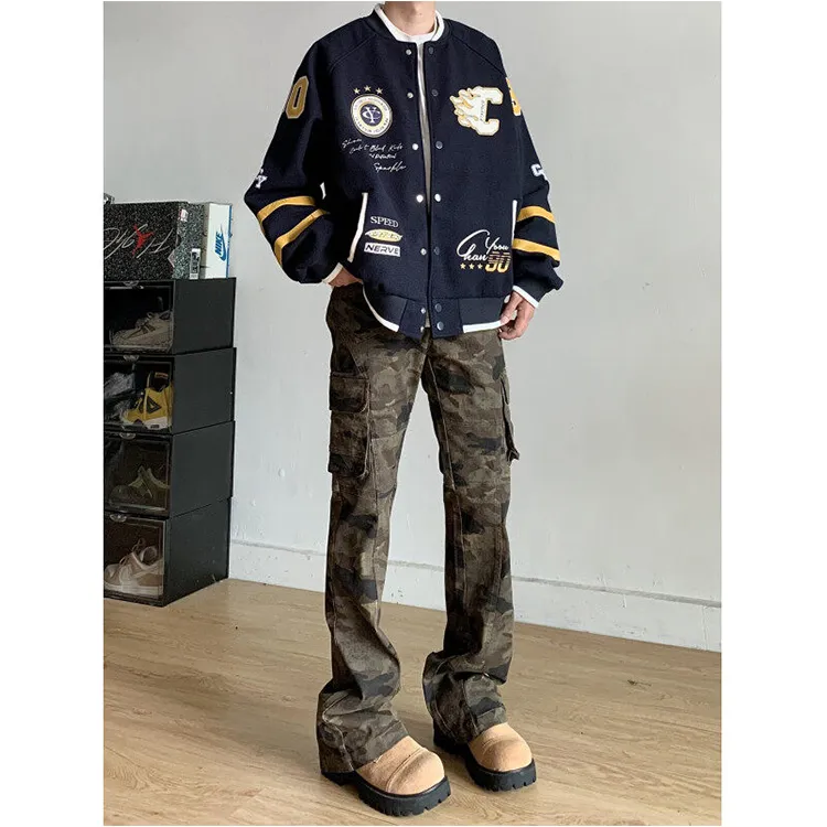 CORNILOT Cargo Pants Unisex Camouflage-5