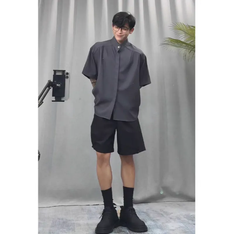 CORNILOT Casual Shorts Unisex Phantom Black-3