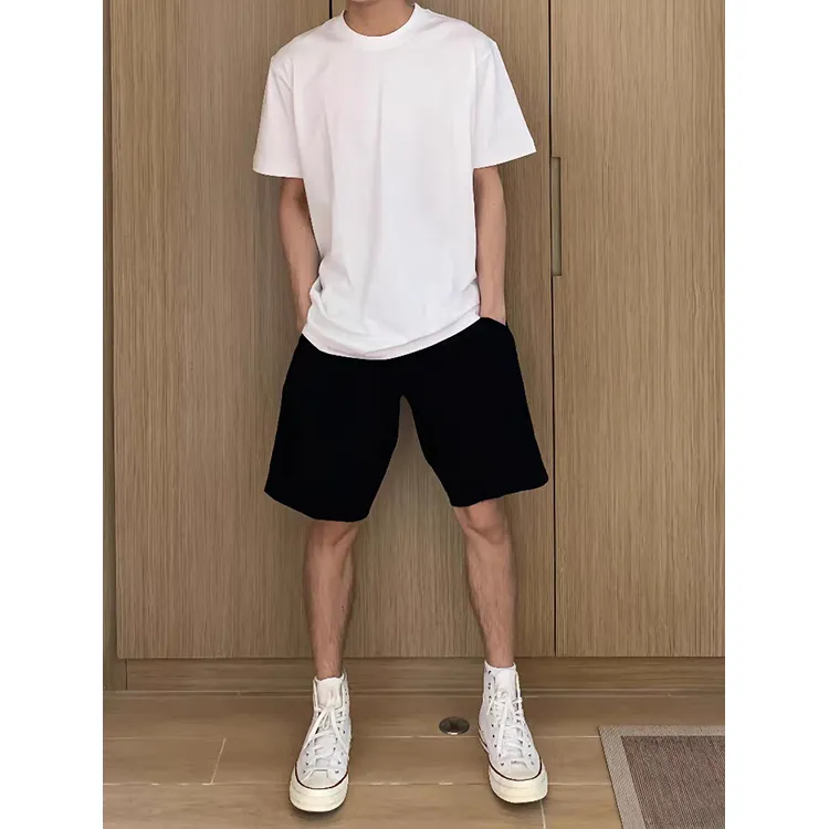 CORNILOT Casual Shorts Unisex Phantom Black-6