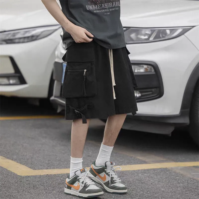 CORNILOT Casual Shorts Unisex Phantom Black-6