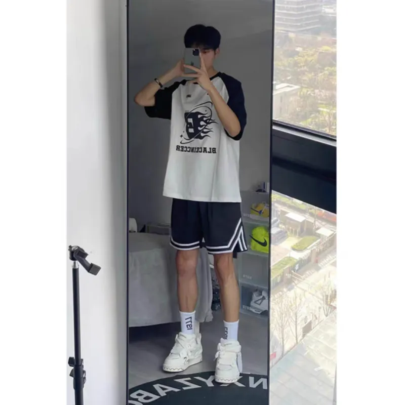 CORNILOT Casual Shorts Unisex Black-3