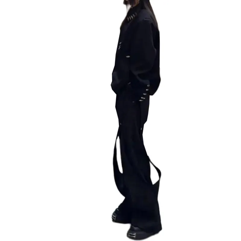 CORNILOT Casual Pants Unisex Black-2