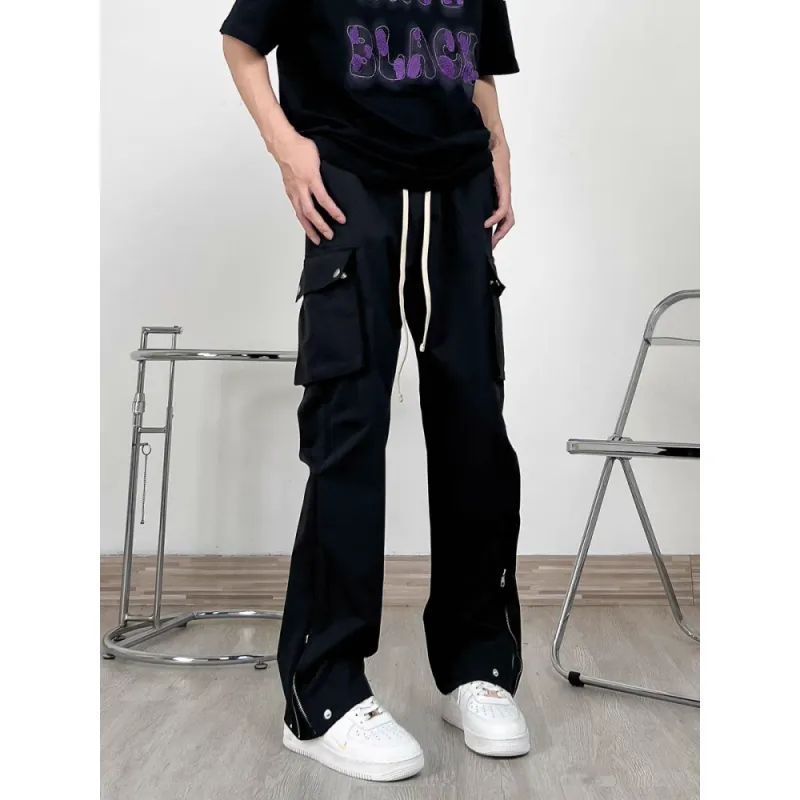 CORNILOT Casual Pants Unisex Black-6