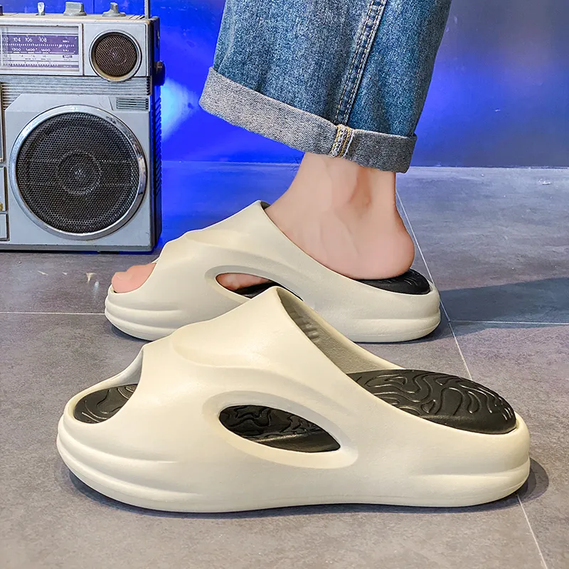 BOLE Quiet Slip Resistant Cushioning Slide Slippers Unisex-3