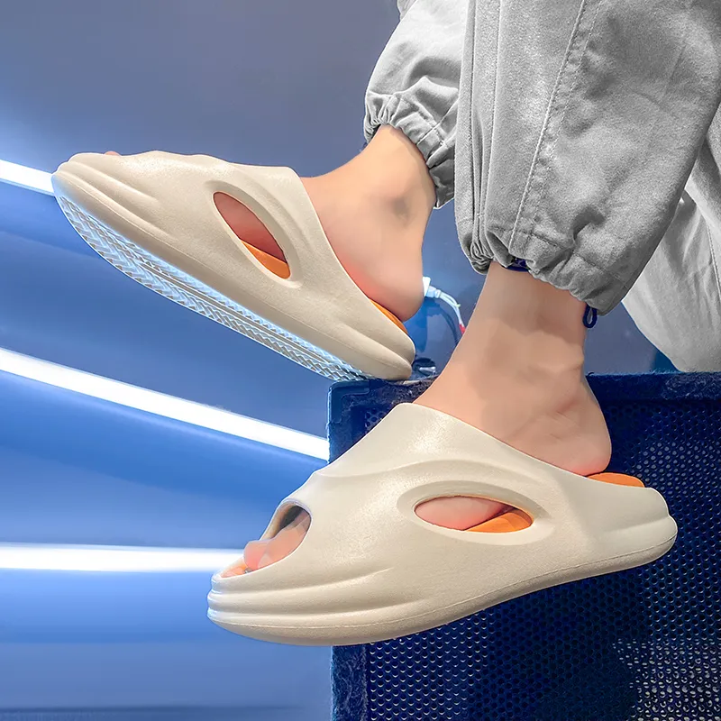 BOLE Quiet Slip Resistant Cushioning Slide Slippers Unisex-5
