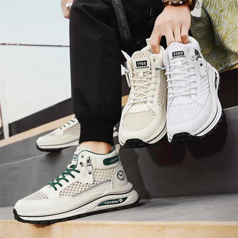 BOLE Cushioning And Breathable High Top Casual Shoes Men's-14
