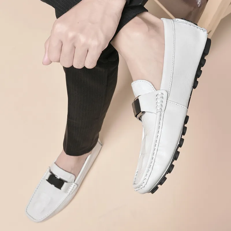BOLE Gommino Loafers Men Black/White/Blue/Gray-6