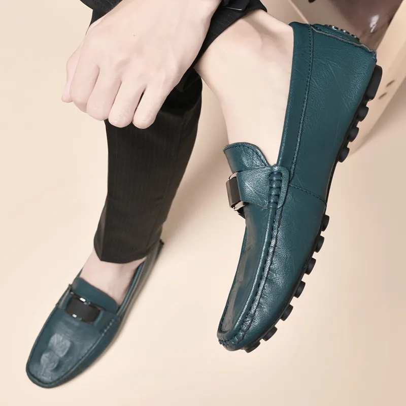 BOLE Gommino Loafers Men Black/White/Blue/Gray-24
