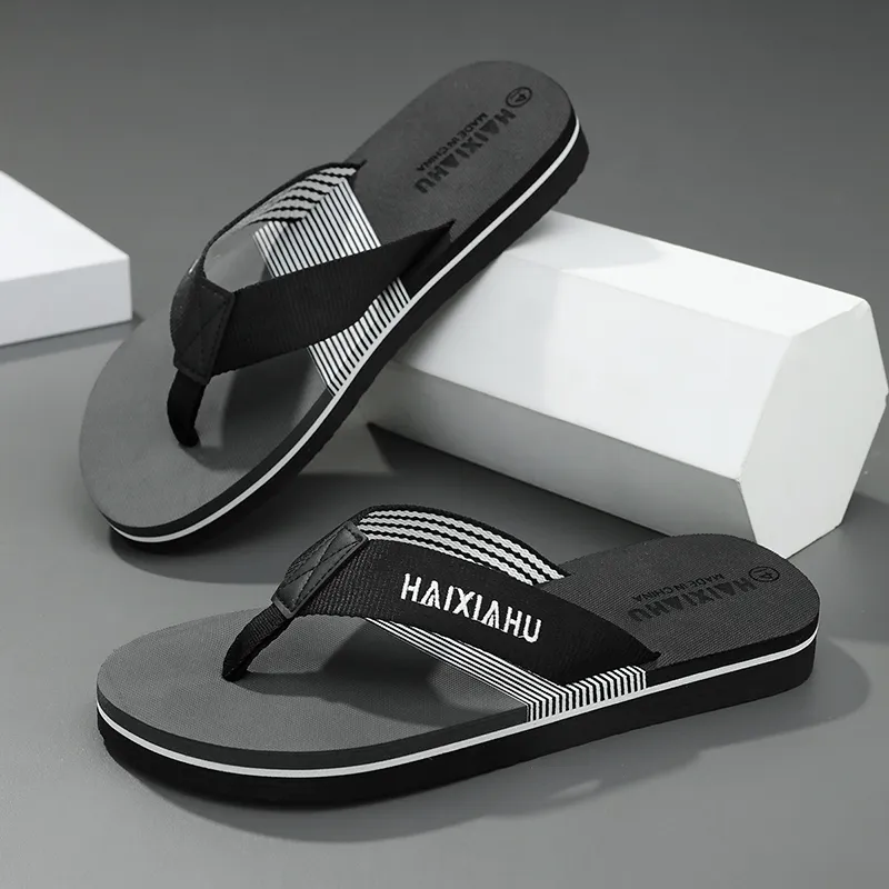 BOLE Rubber Sole Abrasion Resistant Slip Resistant Flip Flops Men's-1