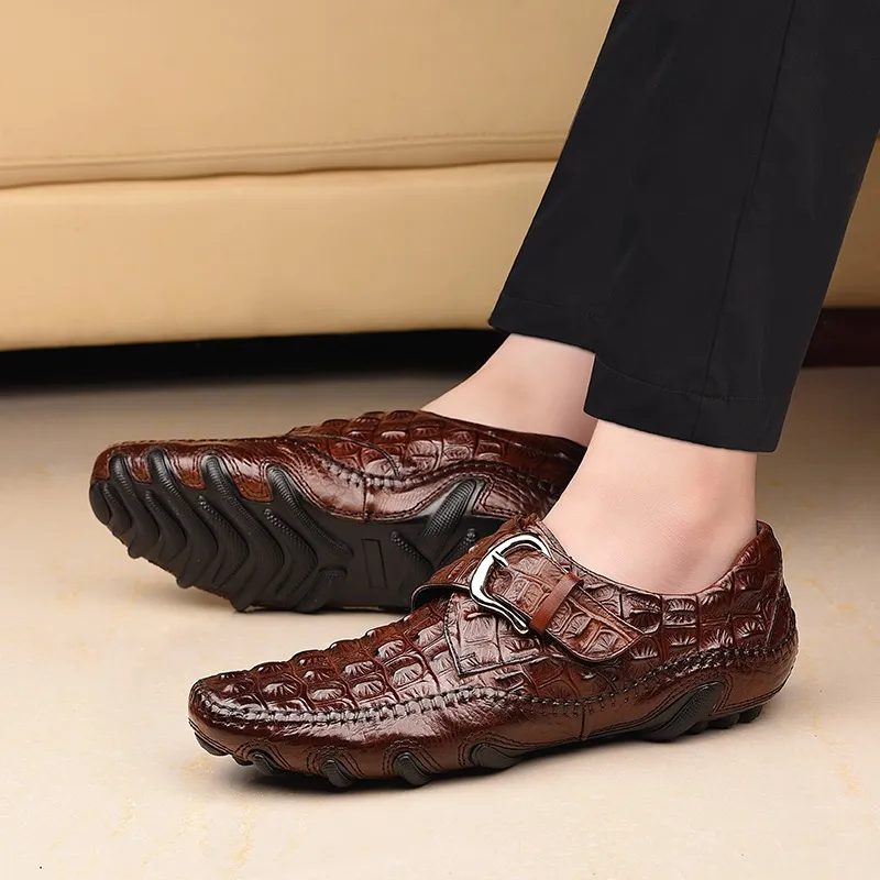 BOLE Gommino Loafers Men Black/Red-17