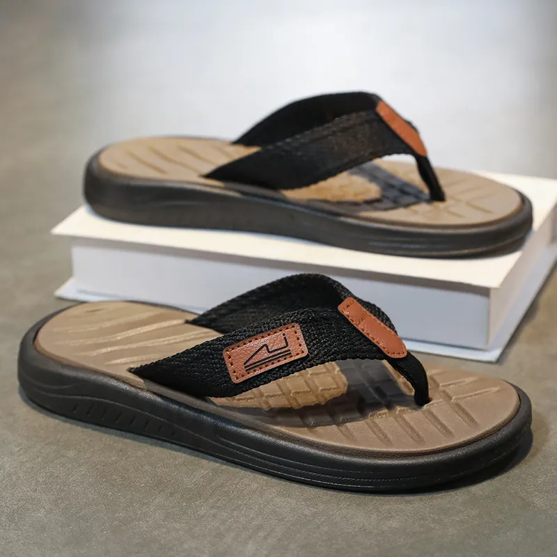 BOLE Abrasion Resistant Slip Resistant Quick Dry Flip Flops Men's-11