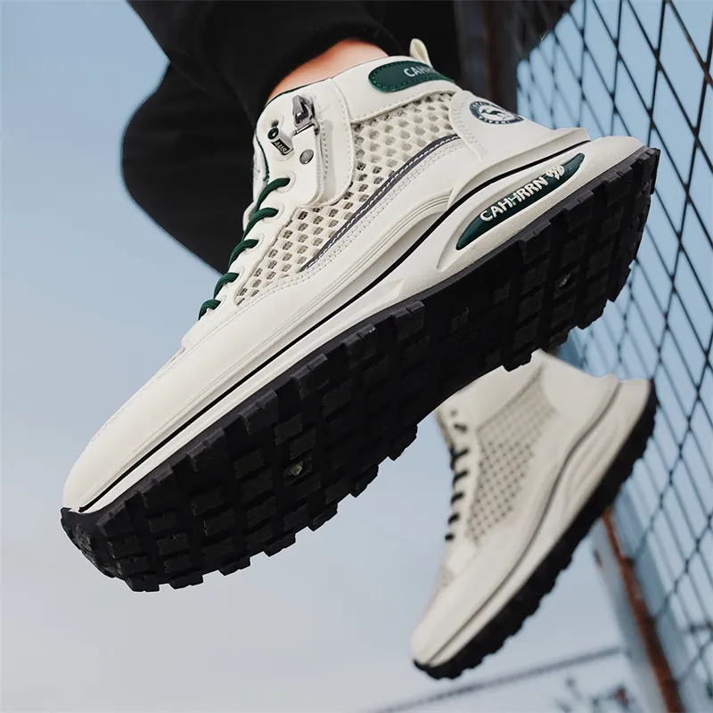 BOLE Cushioning And Breathable High Top Casual Shoes Men's-13