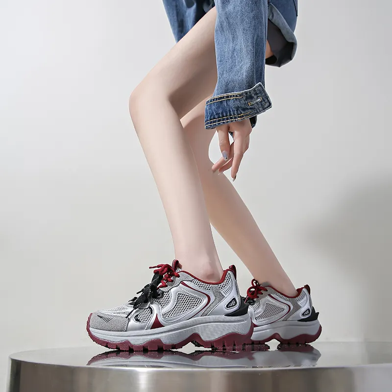 BOLE Slip Resistant And Breathable Low Top Chunky Sneakers Women's-8