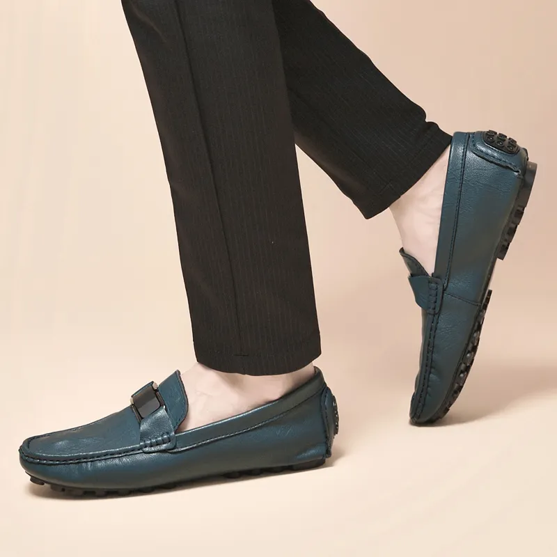 BOLE Gommino Loafers Men Black/White/Blue/Gray-22